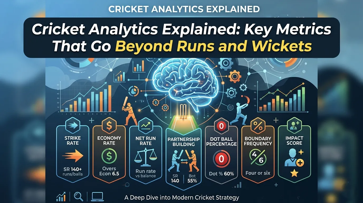 Cricket Analytics Explained: Key Metrics That Go Beyond Runs and Wickets